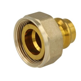 Screw joint for gas meter ball valve with 22 mm press...