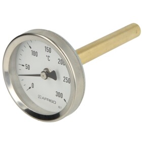Bimetall-Zeigerthermometer 0-120°C 40 mm Fühler...