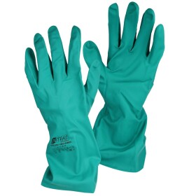 Nitrile gloves acid-resistant