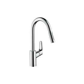 hansgrohe kitchen mixer Focus with pull-out spray chrome...