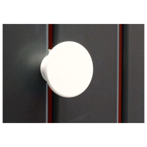 Towel holder for OEG bathroom radiator white, round for Tuvalu