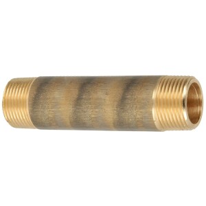 Double pipe nipple gunmetal ½" x 140 mm