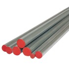 C-steel pipe 2 m bar 22 x 1.5 mm externally galvanised