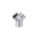 Stainless steel screw fitting Y-piece 1/2&quot; IT/IT/IT