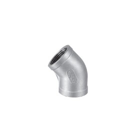Stainless steel screw fitting elbow 45° 4" IT/IT