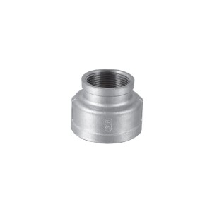 Stainless steel screw fitting socket reducing 4" x 2½“ IT/IT
