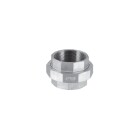 Stainless steel screw fitting union 1/8&quot; IT/IT flat seat