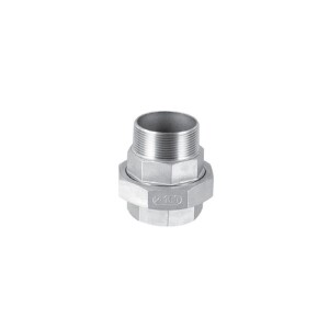 Stainless steel screw fitting union flat seat 1/8" IT/ET