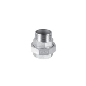 Stainless steel screw fitting union flat seat 1/8&quot;...