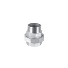 Stainless steel screw fitting union flat seat 1/8&quot; IT/ET