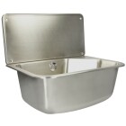 Stainless steel utility sink with shelf Leon dimensions 490x360x470 mm