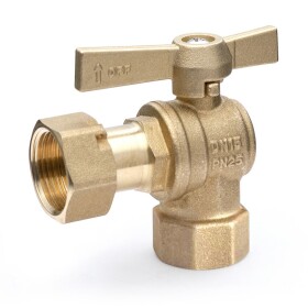 Water meter ball valve 3/4&quot; IT x 3/4&quot; union nut...