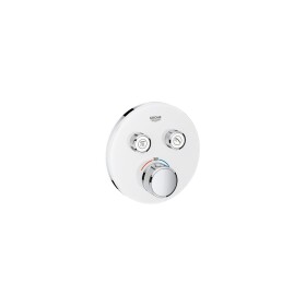 Grohe Thermostat with 2 valves moon white round Grohtherm...
