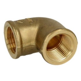 Elbow 90° IT/IT 1/4" brass bright