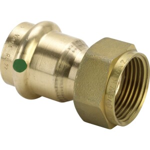 Viega Sanpress connection screw fitting 28 mm x 1 1/4" flat-sealing V contour 265700