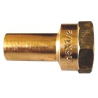Combi press fitting adaptor nipple IT 22 mm x 1/2&quot; V contour