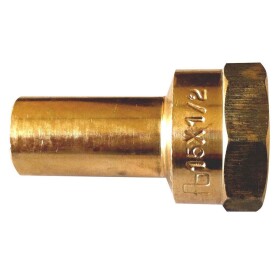 Combi press fitting adaptor nipple IT 18 mm x 3/4" V...