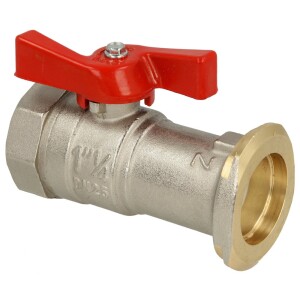 Pump flange ball valve 1¼" x 1¼ IG with union nut