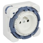 Theben Timer 27 - 7 days UTE timer plug analogue white 0270931