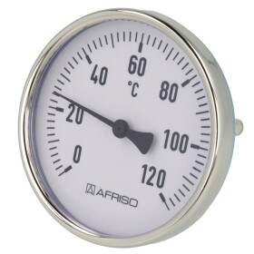 bimetal dial thermometer 0-120°C 100 mm sensor with...