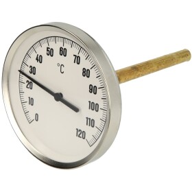 OEG bimetal dial thermometer 0-120°C 150 mm sensor...