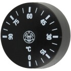 Rotary knob &oslash; 42 mm for thermostat adjustable between 0&deg;-90&deg;C