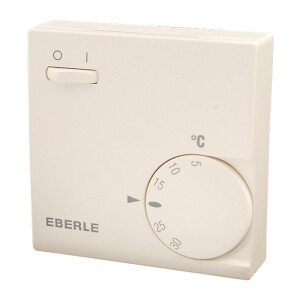 Eberle room thermostat RTR-E 6763 pure white 1 changeover 24 V