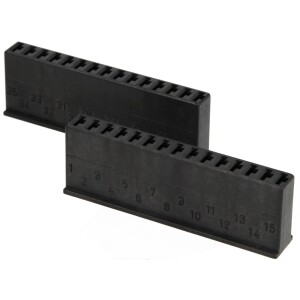 DOMOTESTA connector block - pair with AMP timer contacts, black
