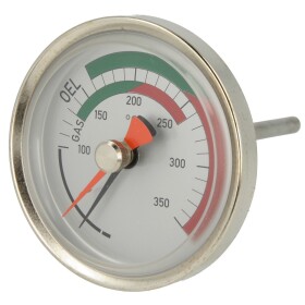 Flue gas temperature controller, 100 mm sensor length...