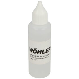 Oil tester with solvent Aceton, bottle with pipette