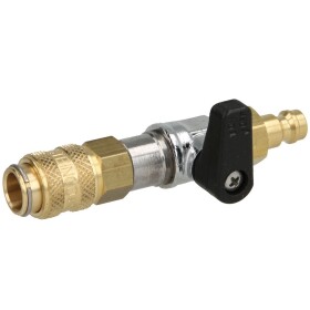 Single shut-off with connector f. DC2000