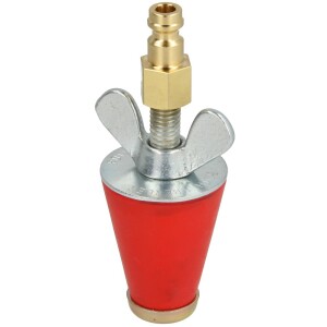 Gas test plug for gas line tester Rothenberger ½-1", conical