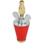 Gas test plug for gas line tester Rothenberger &frac12;-1&quot;, conical