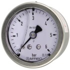 Glycerine pressure gauge &frac14;&quot; axial