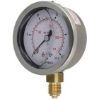 Glycerine pressure gauge 1/4&quot; radial