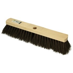 Industrial broom 40 cm horse hair trim with stick receptacle