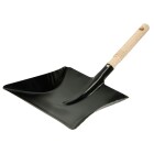 Metal dustpan, 22 cm with wooden handle