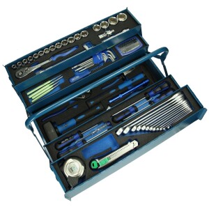 Heytec Heyco mounting tool case stocked 58 pieces blue sheet steel 50807694500