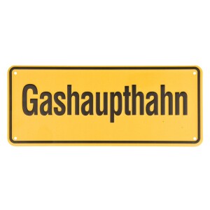 Panneau, "Gashaupthahn" 100 x 240, alu, 300/51