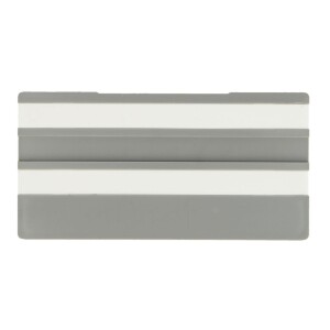 Simplex Écriteaux vides, 100 x 50 mm, gris avec 2 languettes vides F5510303