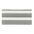 Simplex &Eacute;criteaux vides, 100 x 50 mm, gris avec 2 languettes vides F5510303