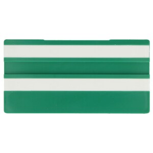 Simplex Leere Schilder 100 x 50 mm, grün mit 2 Leerleisten F5510304