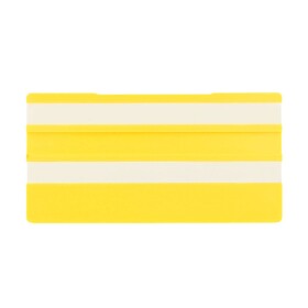 Simplex Leere Schilder 100 x 50 mm, gelb mit 2...