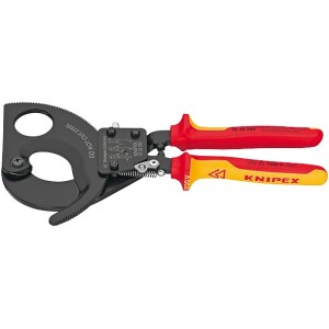 Knipex VDE cable cutters ratchet-type capacity: 380 mm², Ø 52 mm 9536280