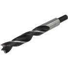 Ruko Wood twist drill bit &Oslash; 9 mm x 124 mm chuck &Oslash; 8 mm material: CV steel 208090