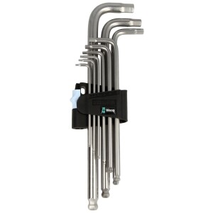 Wera L-key set, metric stainless 9 pcs. for stainless steel screws 05022720001