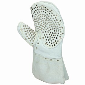 Guiding glove left with metal studs, heavy-duty version