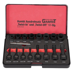 Extractor socket wrench set "Twist-In" 8 pcs.
