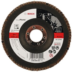 Bosch flap disc 125 mm angled, K80 2608606924