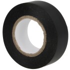PVC insulation tape black 0.15 x 15 mm up to 105&deg;C on 10-m roll